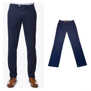 MMX Mens Lynx Stitch Detail Casual Trousers Navy Size 30